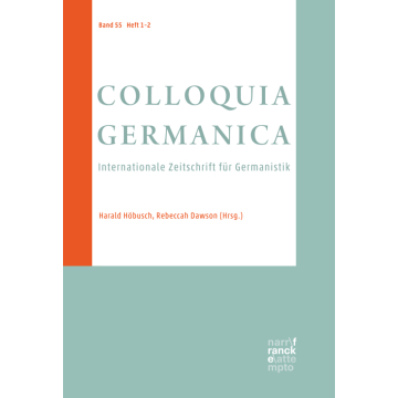 COLLOQUIA GERMANICA 55, 1-2