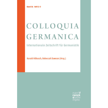 COLLOQUIA GERMANICA 56, 2-3