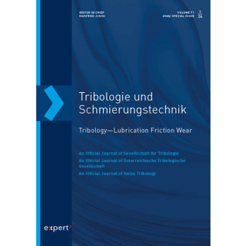 Tribologie und Schmierungstechnik, 71, eOnly Special Issue 1