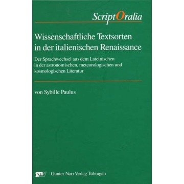 Wissenschaftliche Textsorten in der italienischen Renaissance